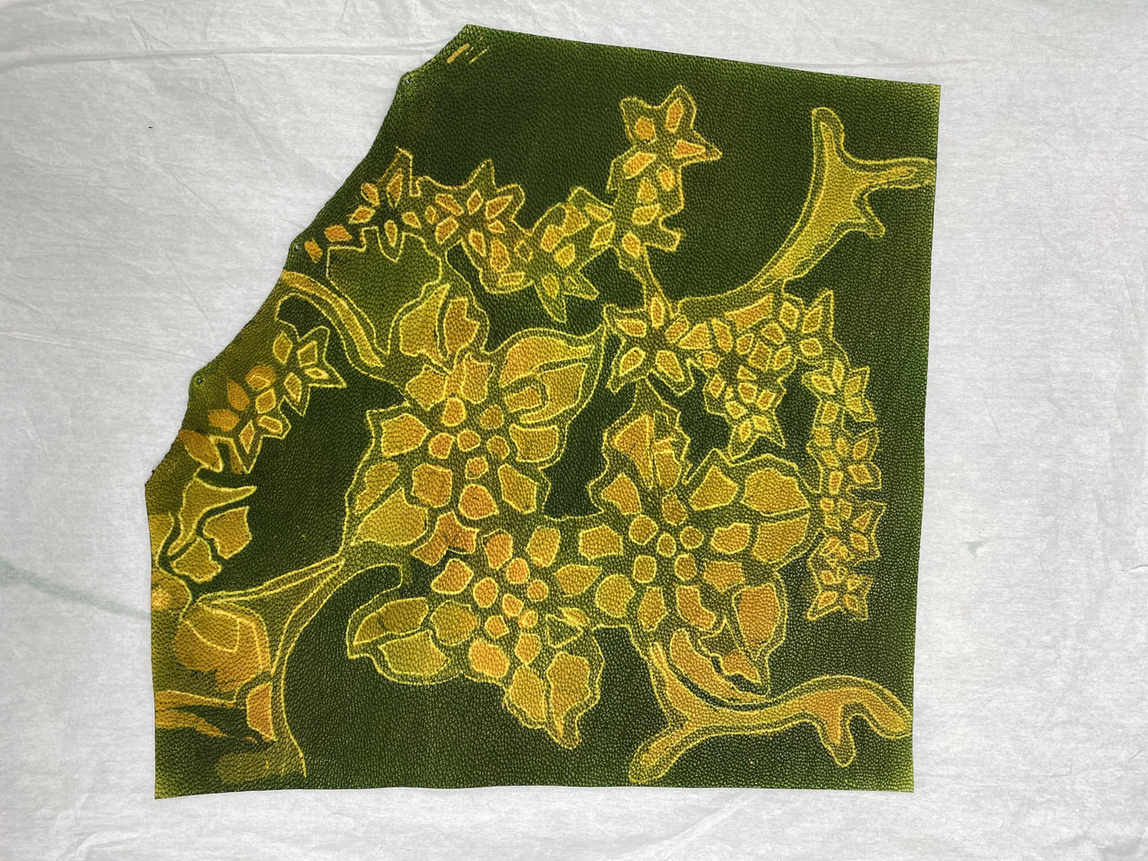 レザークラフト教室　ろうけつ染め金曜日クラス