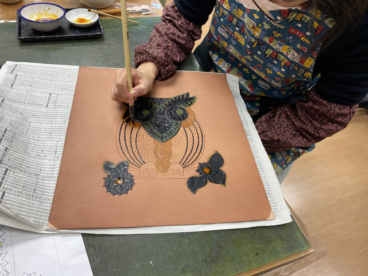 レザークラフト教室 日曜クラス12月2回目