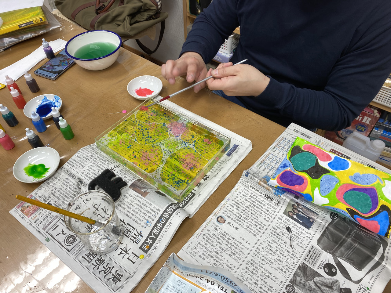 レザークラフト教室 月曜クラス12月2回目