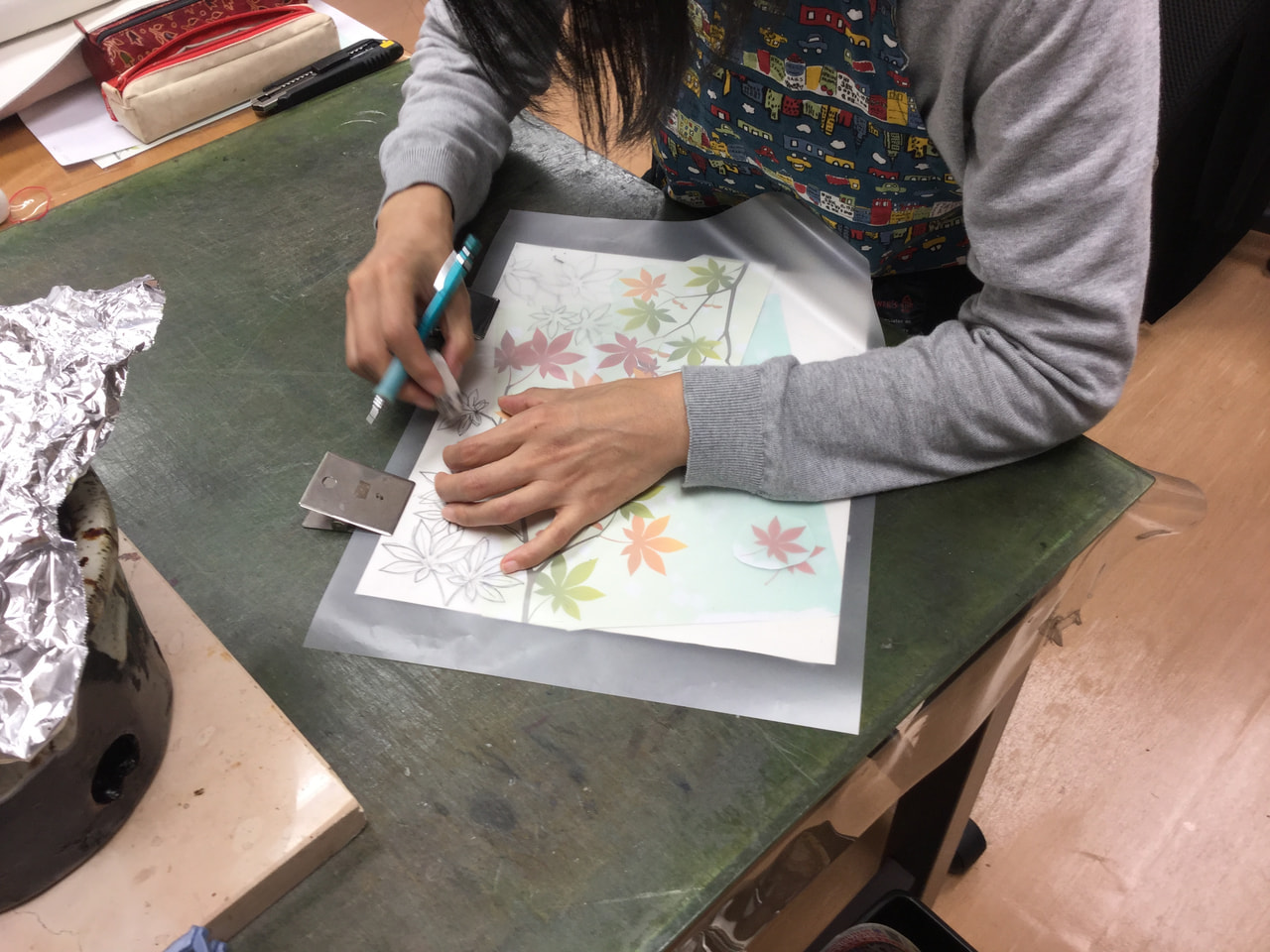 レザークラフト教室　日曜クラス１１月第３回