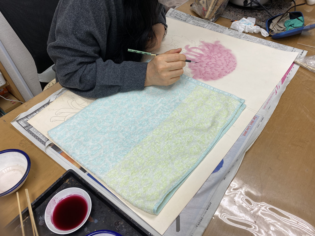 レザークラフト教室 ろうけつ染木曜クラス