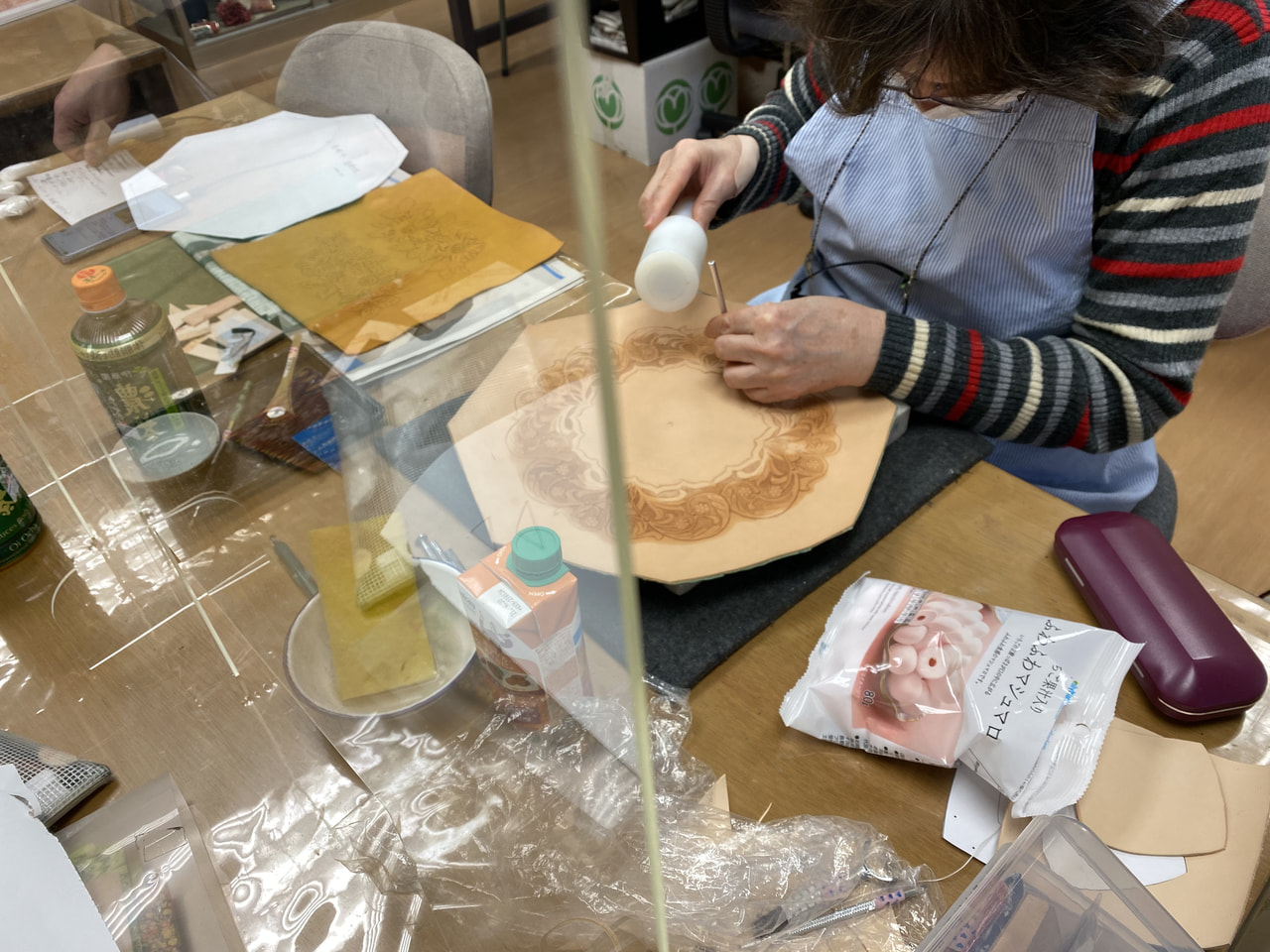 レザークラフト教室　月曜クラス 1月第１回