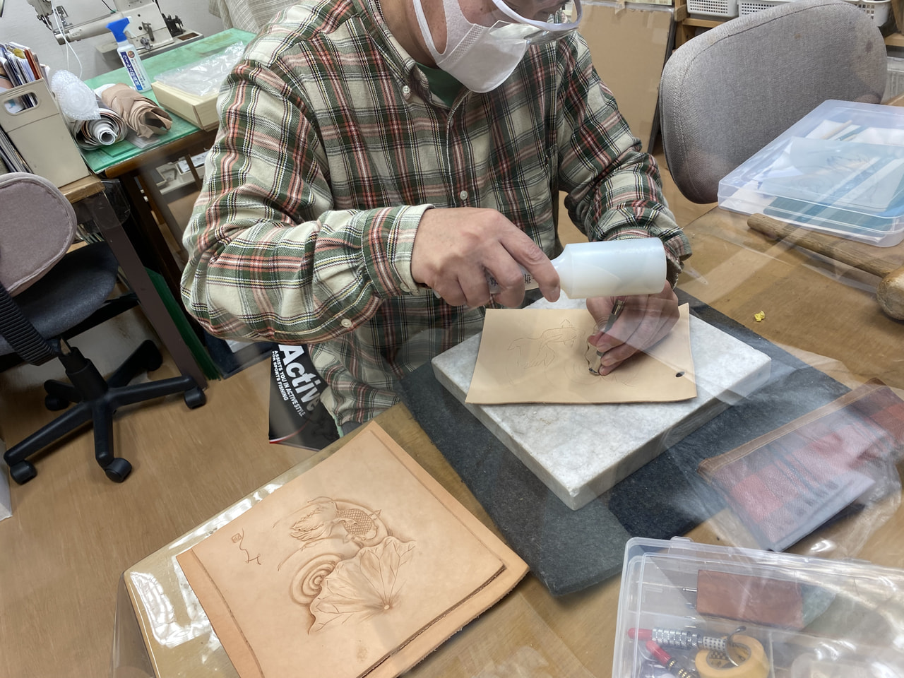 レザークラフト教室　木曜クラス　1月１回目