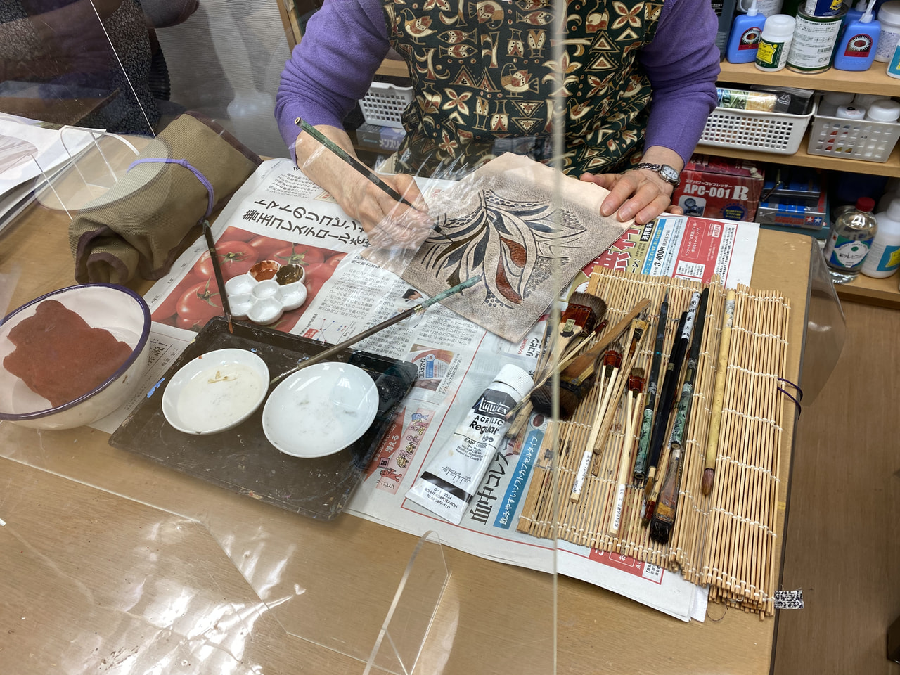 レザークラフト教室　水曜クラス　1月2回目