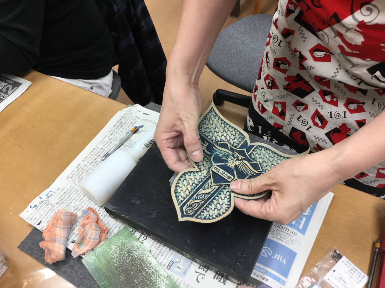 レザークラフト 教室　３月日曜１回目