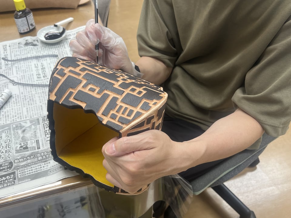 革立体造形　レザークラフト教室　革工芸教室