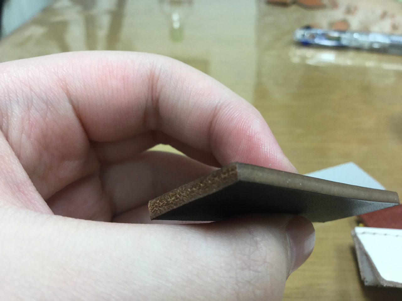 レザークラフト教室　コバ講習会＆型紙講座