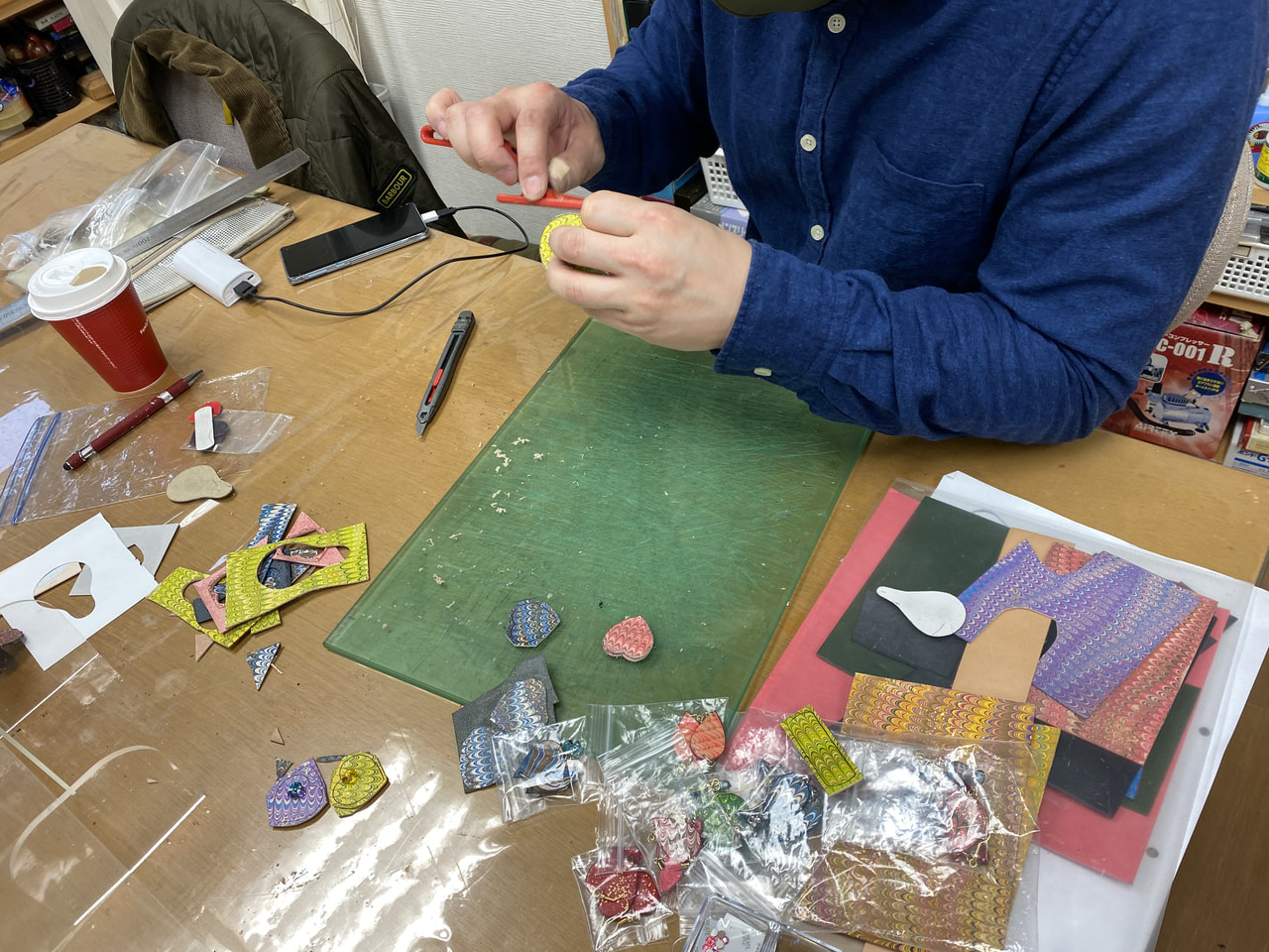 レザークラフト教室　月曜クラス　２月１回目