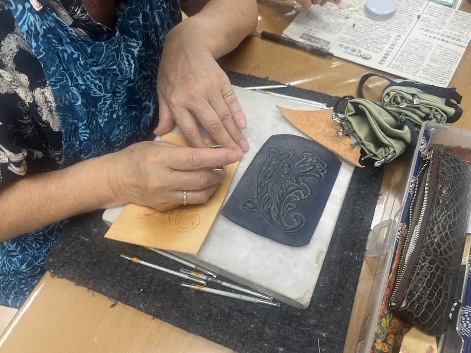 キーケース　レザークラフト教室　革工芸教室