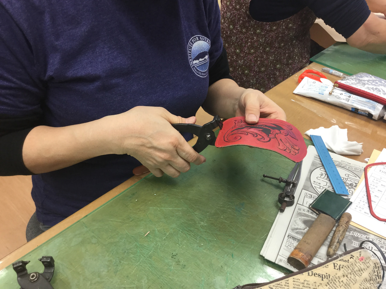 レザークラフト教室　水曜クラス４月1回目　