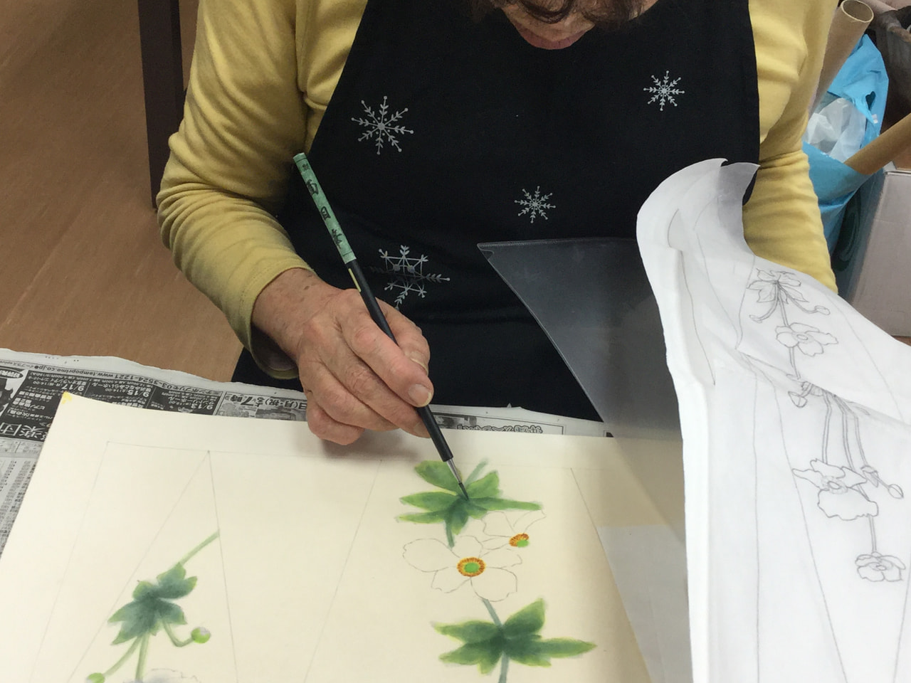 レザークラフト教室　ろうけつ染木曜日