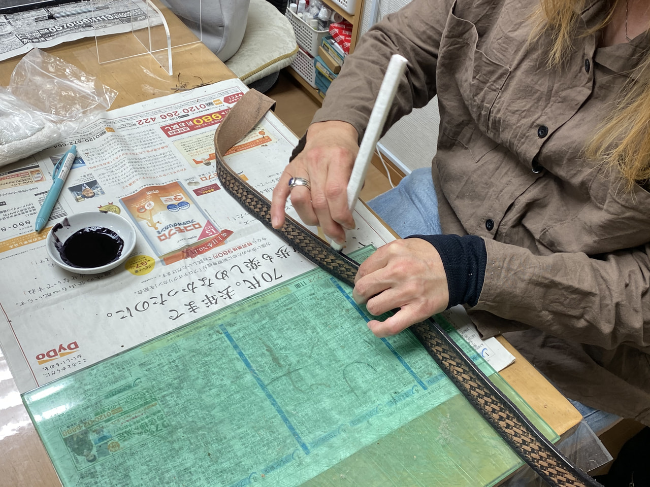 レザークラフト教室　日曜クラス 3月2回目