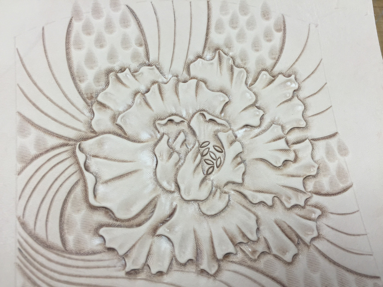 Alanくんの作品　カービング＆ろうけつ染