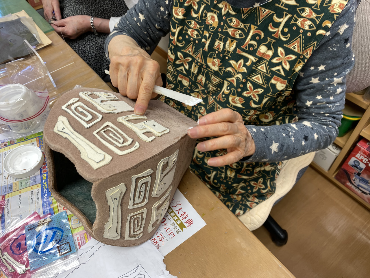 レザークラフト教室　水曜クラス　4月２回目