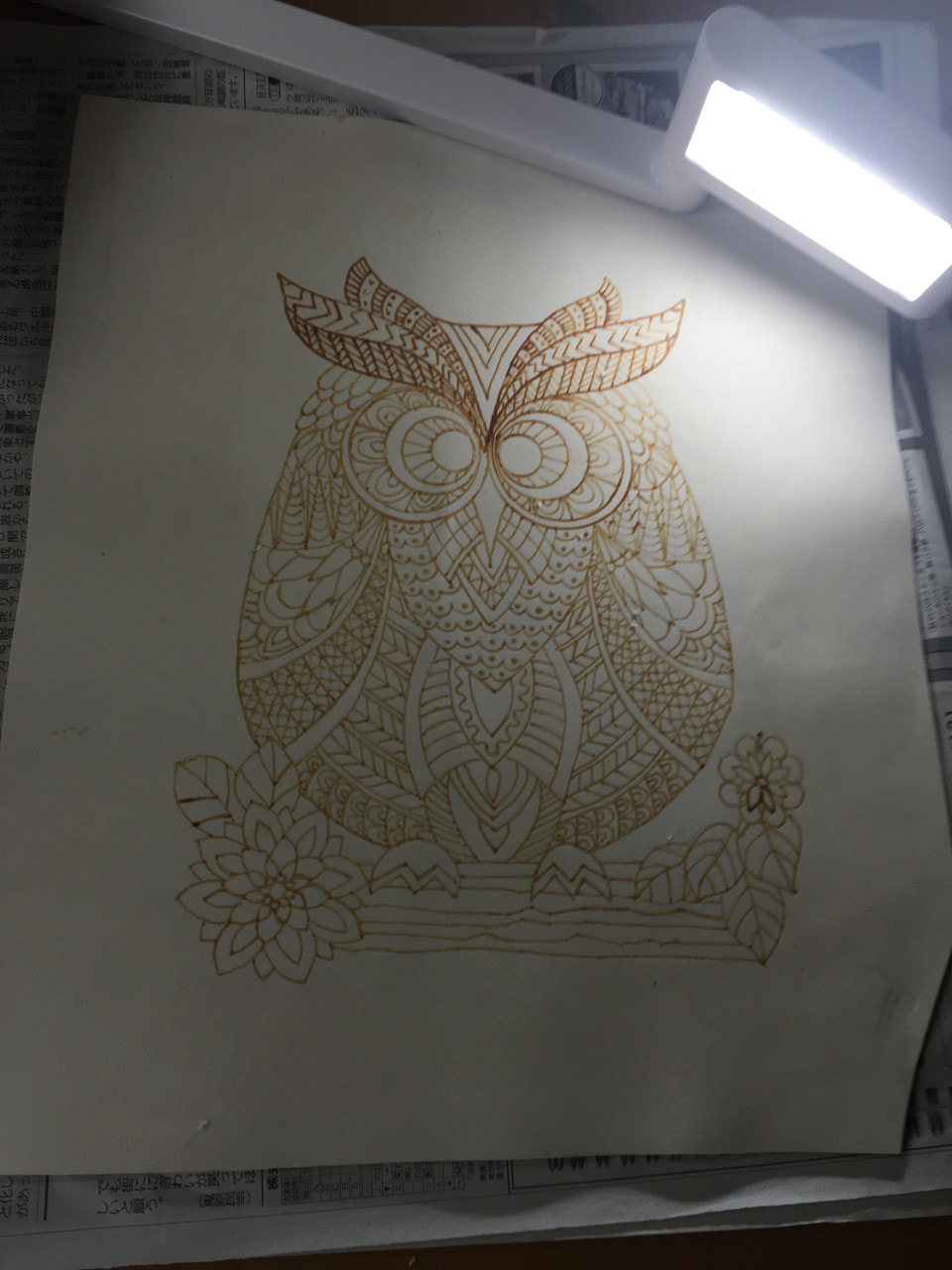 レザークラフト ろうけつ染始めました。