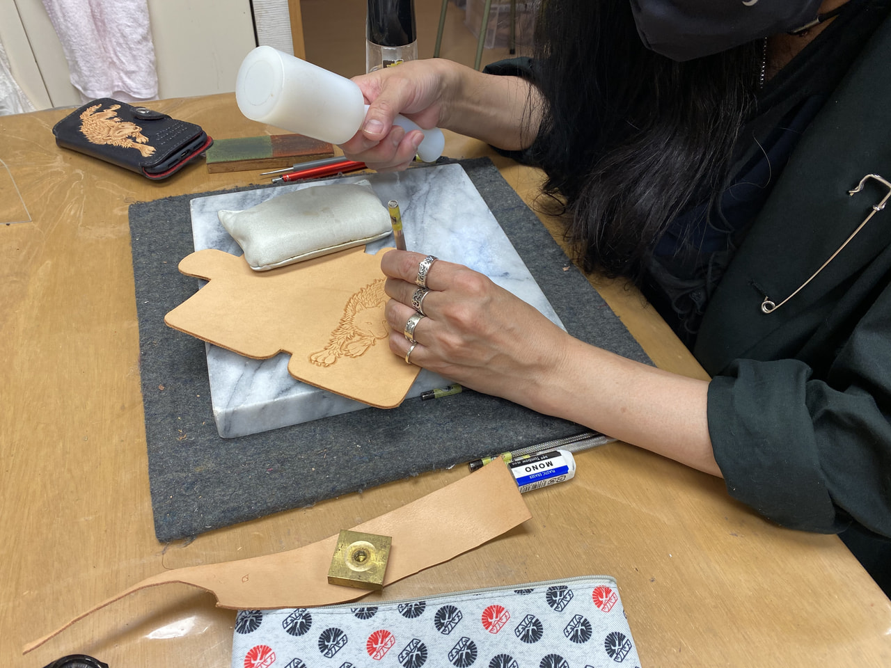 レザークラフト教室　月曜クラス　５月１回目