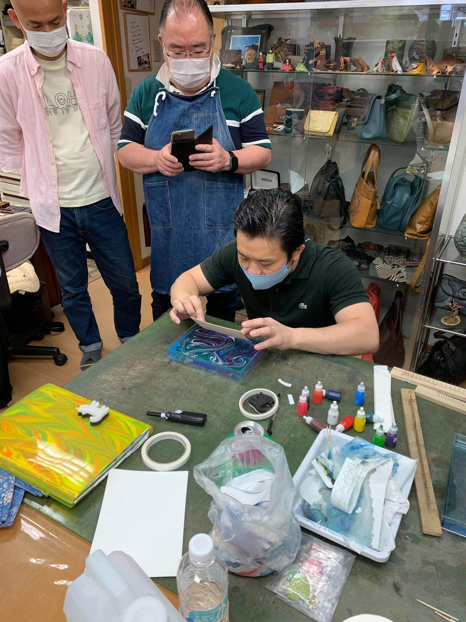 マーブル染講習会（第４回）