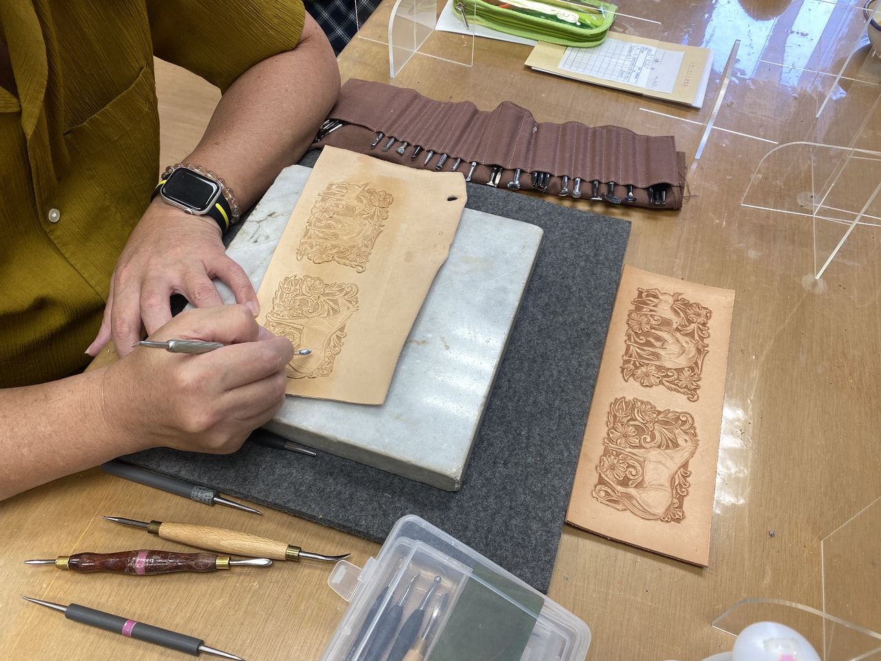 レザークラフト教室　木曜クラス６月第1回