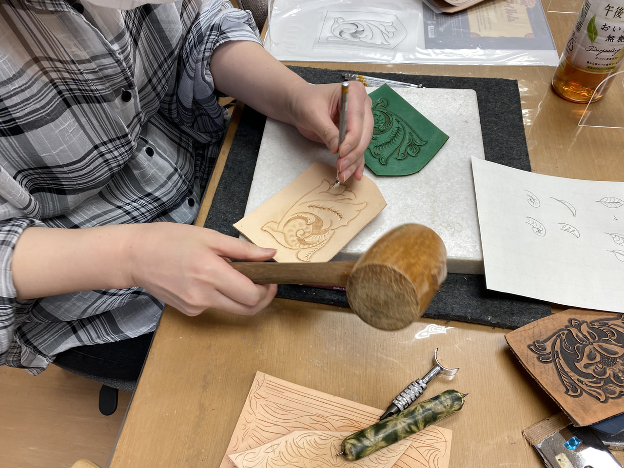 レザークラフト教室　日曜クラス　６月1回目