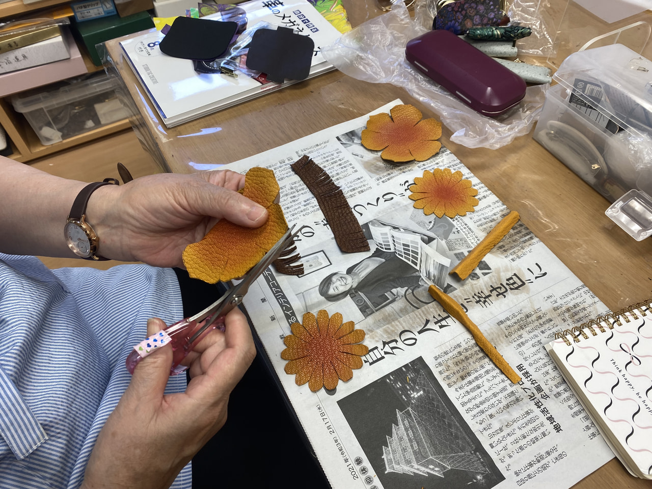 レザークラフト教室　月曜クラス　６月1回目