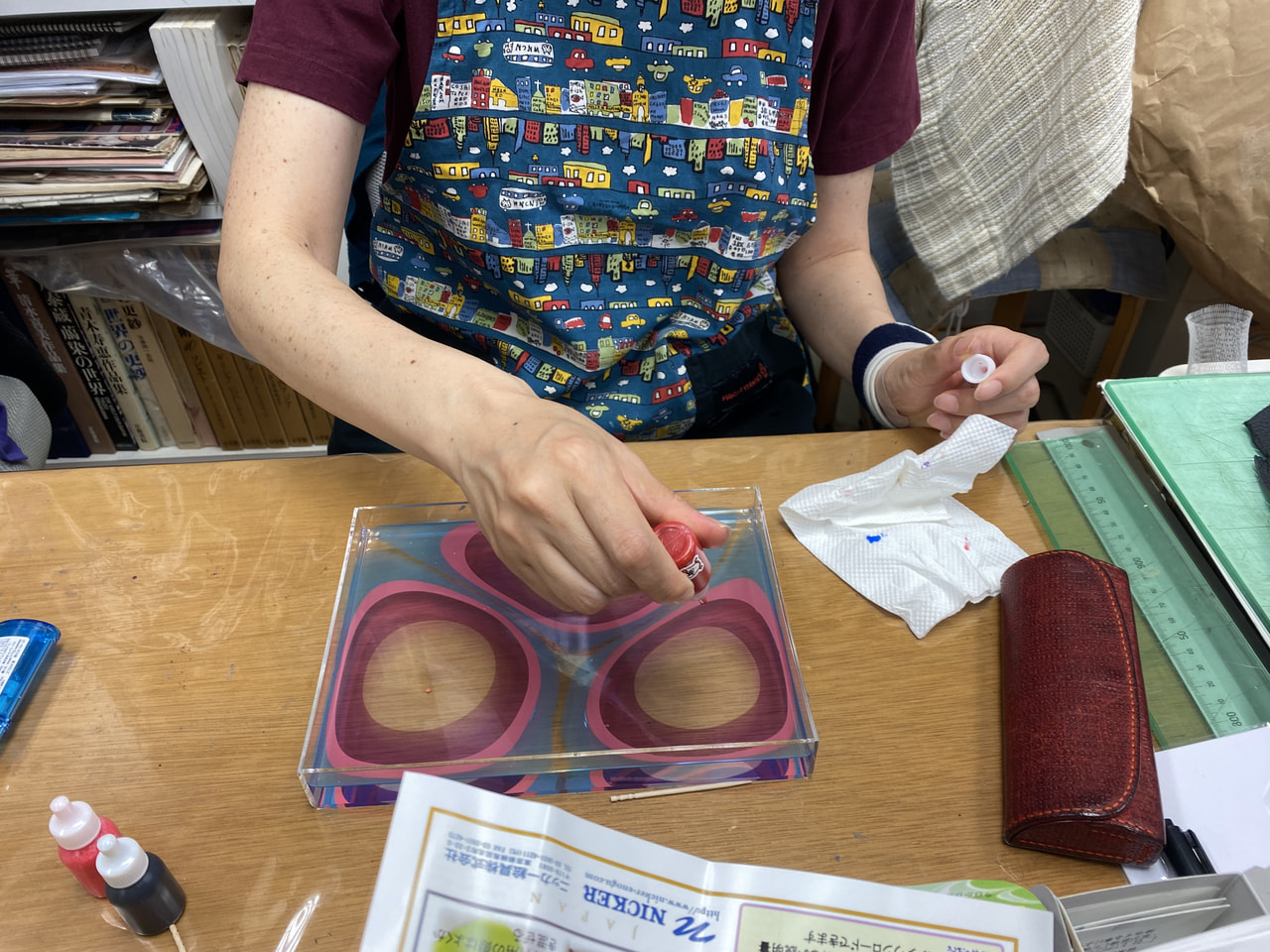 レザークラフト教室　日曜クラス　6月2回目