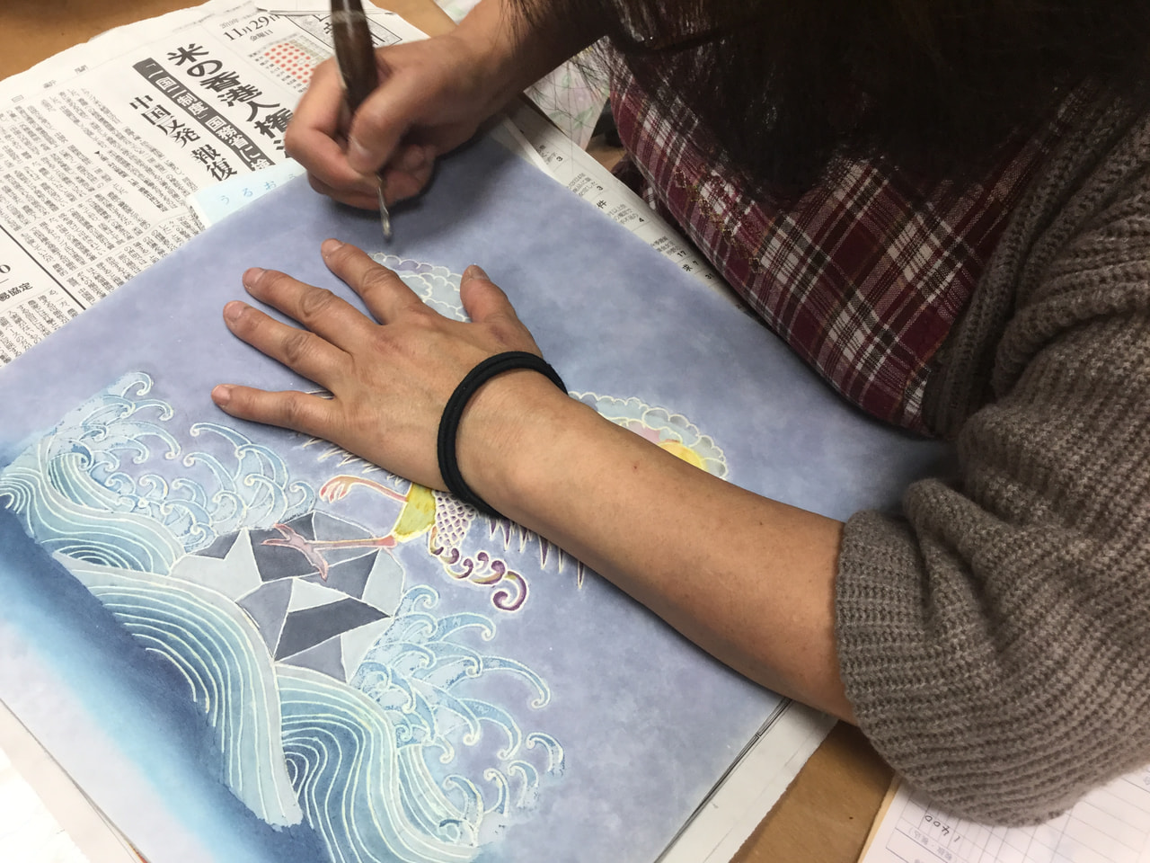 レザークラフト教室　木曜クラス１２月２回