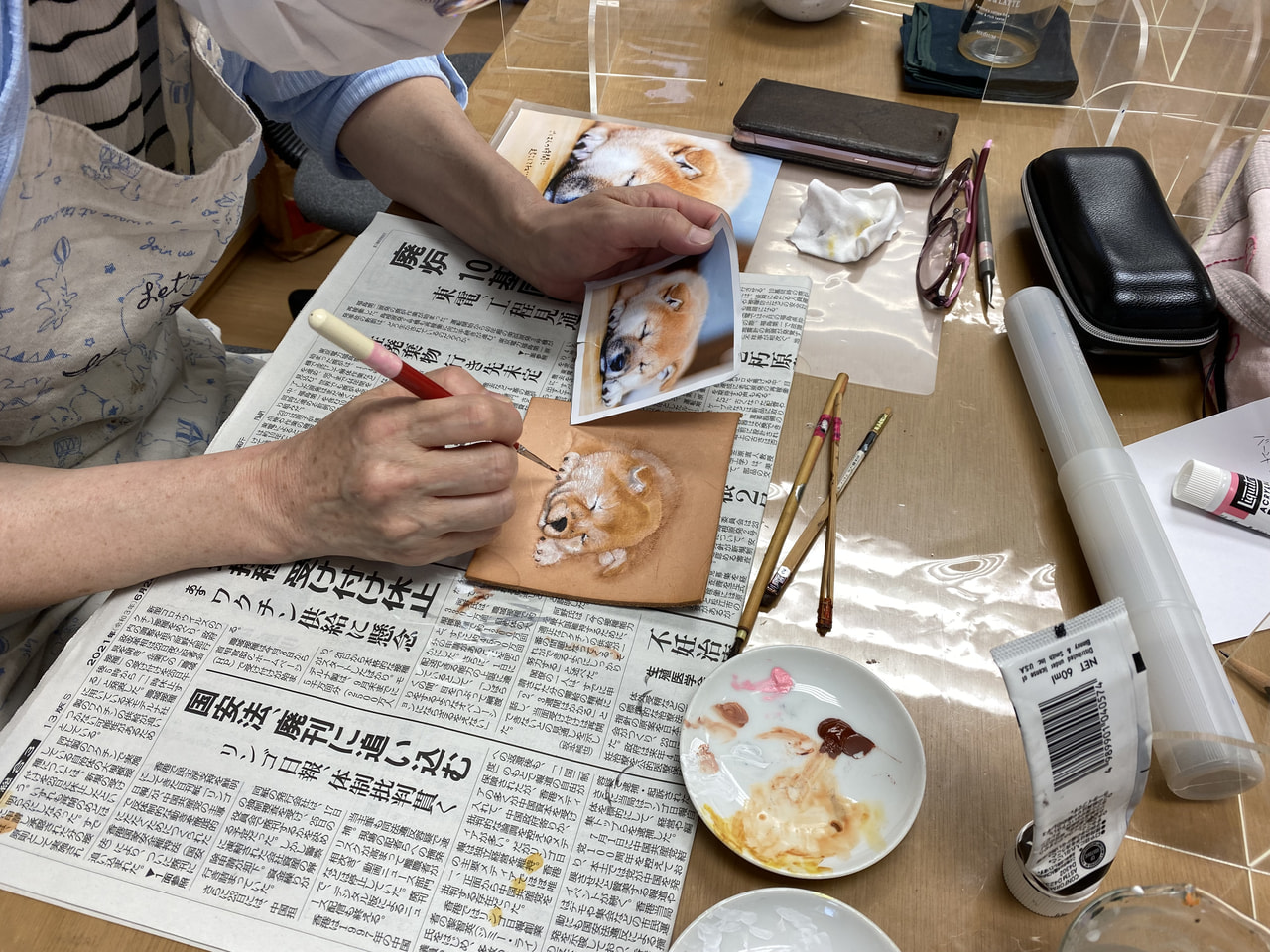 レザークラフト教室　月曜クラス　7月１回目