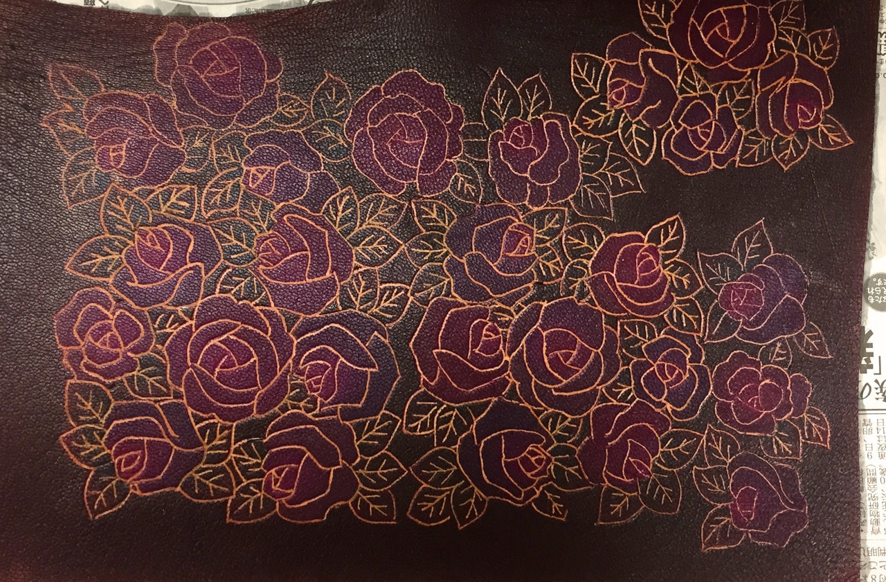 ろうけつ染の教室でした〜