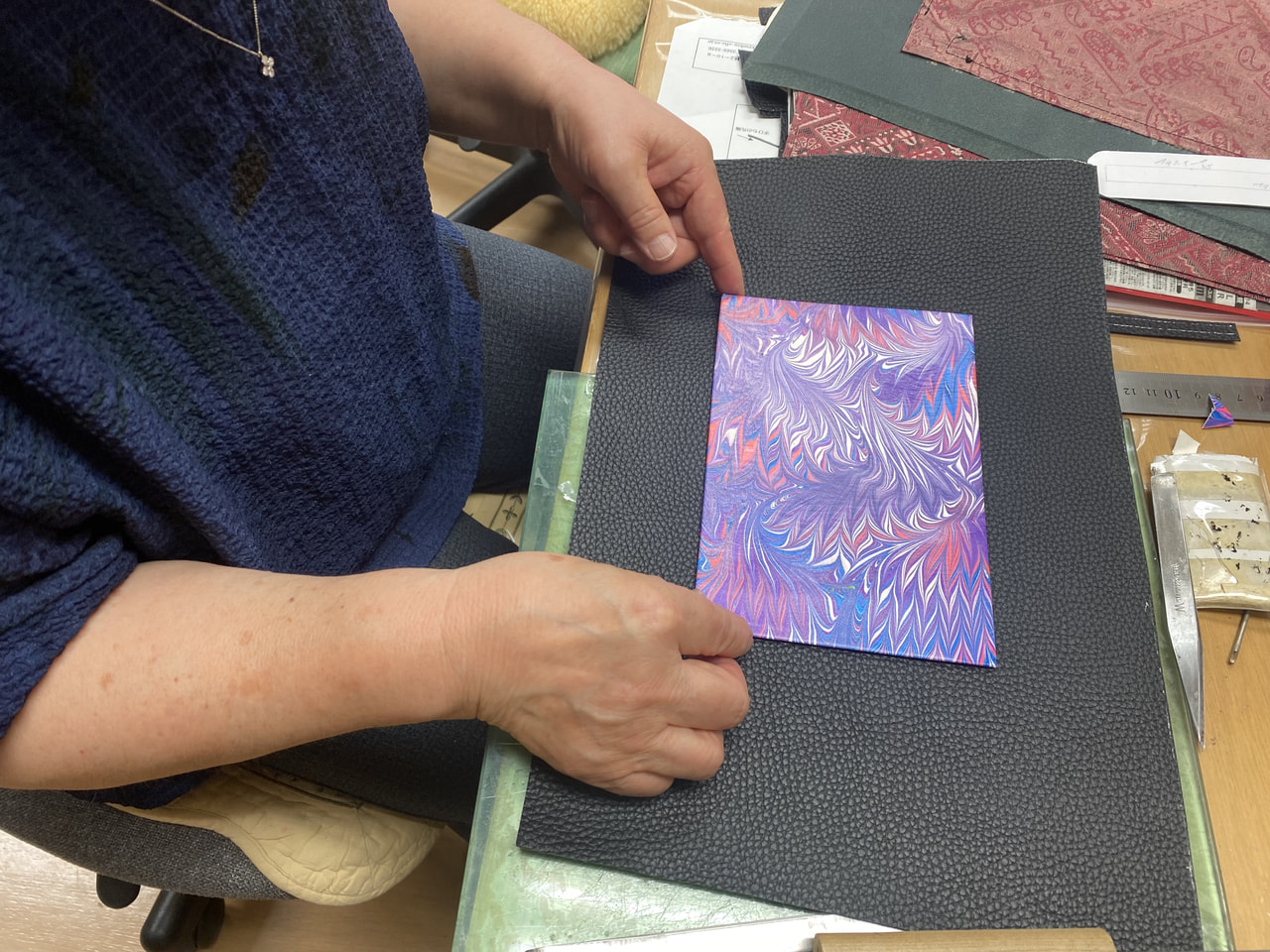 レザークラフト教室　日曜クラス　７月２回目