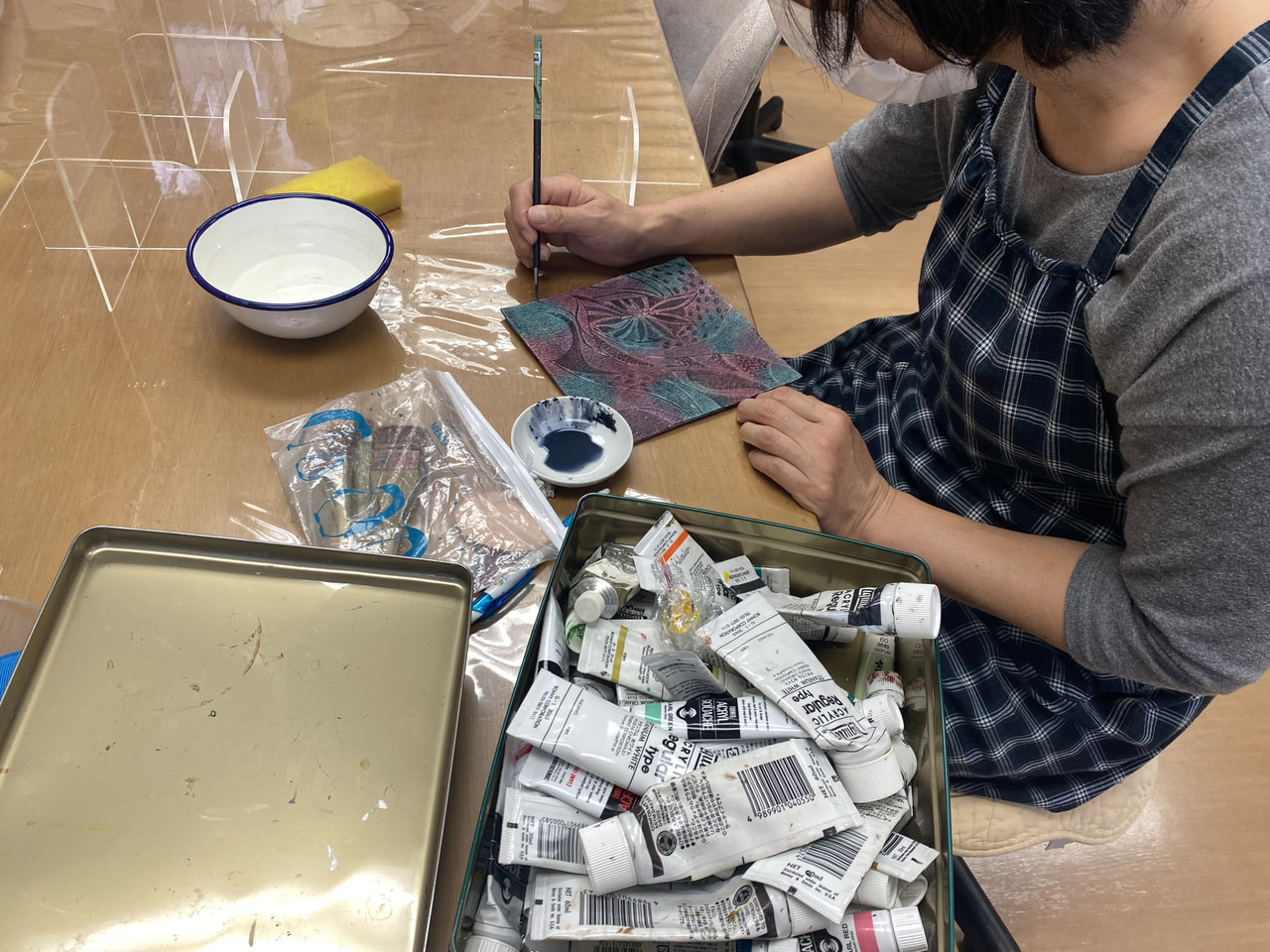 レザークラフト教室　木曜クラス　9月２回目