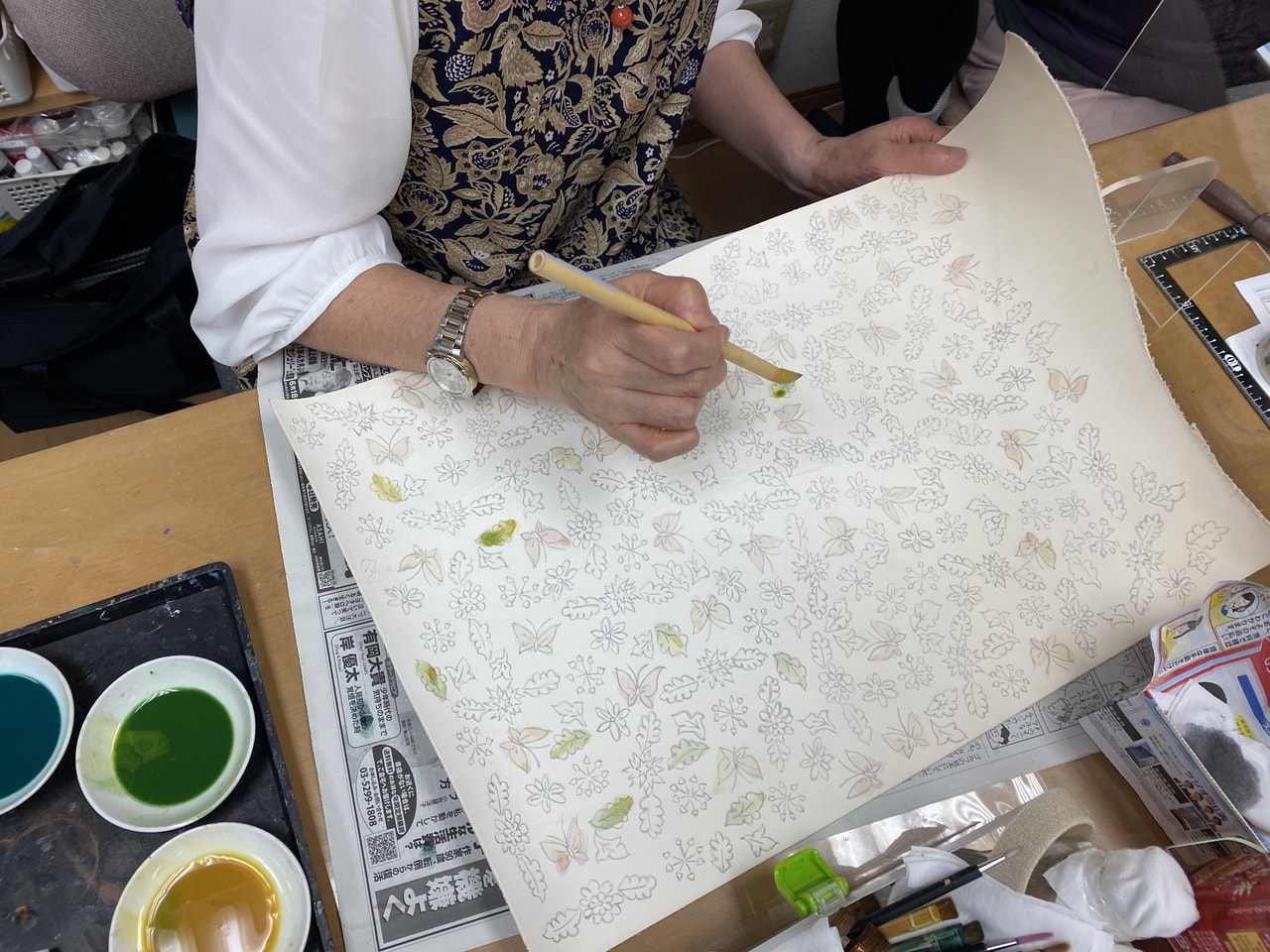 レザークラフト教室　月曜クラス１０月１回目
