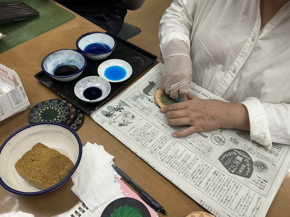 コースター　レザークラフト教室　革工芸教室