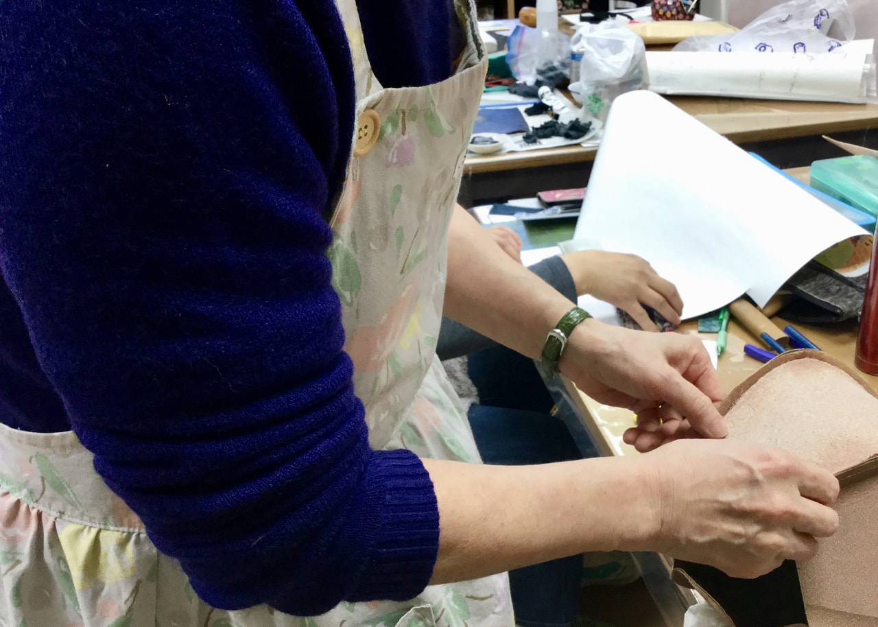 レザークラフト教室　木曜クラス２月第２回