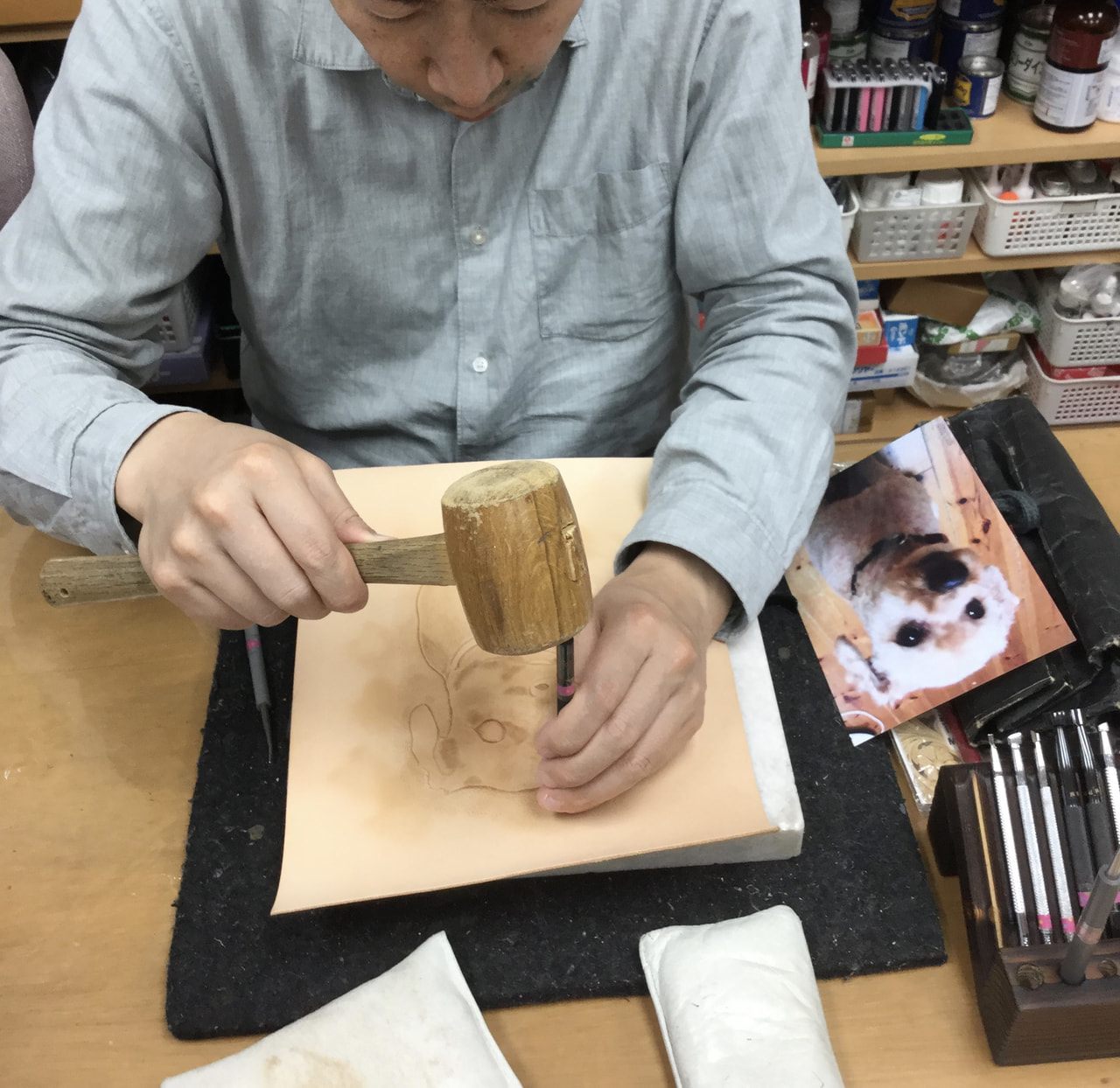 レザークラフト教室　日曜クラス