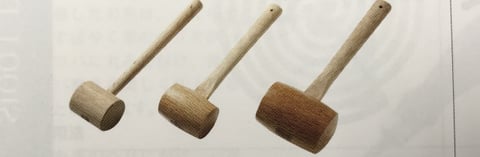 木槌３種　レザークラフト教室　革工芸教室