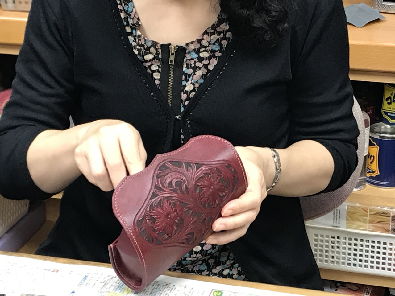 レザークラフト 教室　１０月日曜１回目