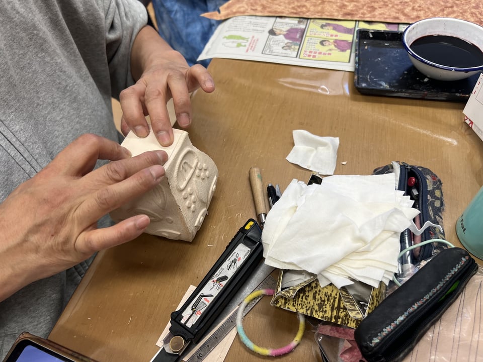 革立体造形　レザークラフト教室　革工芸教室